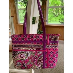 Vera Bradley Zip-Tote in "Very Berry Paisley"
